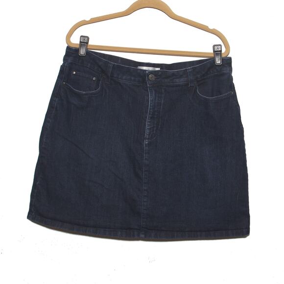 Vintage Croft & Barrow Stretch Denim Skort Size 18 - Picture 1 of 7